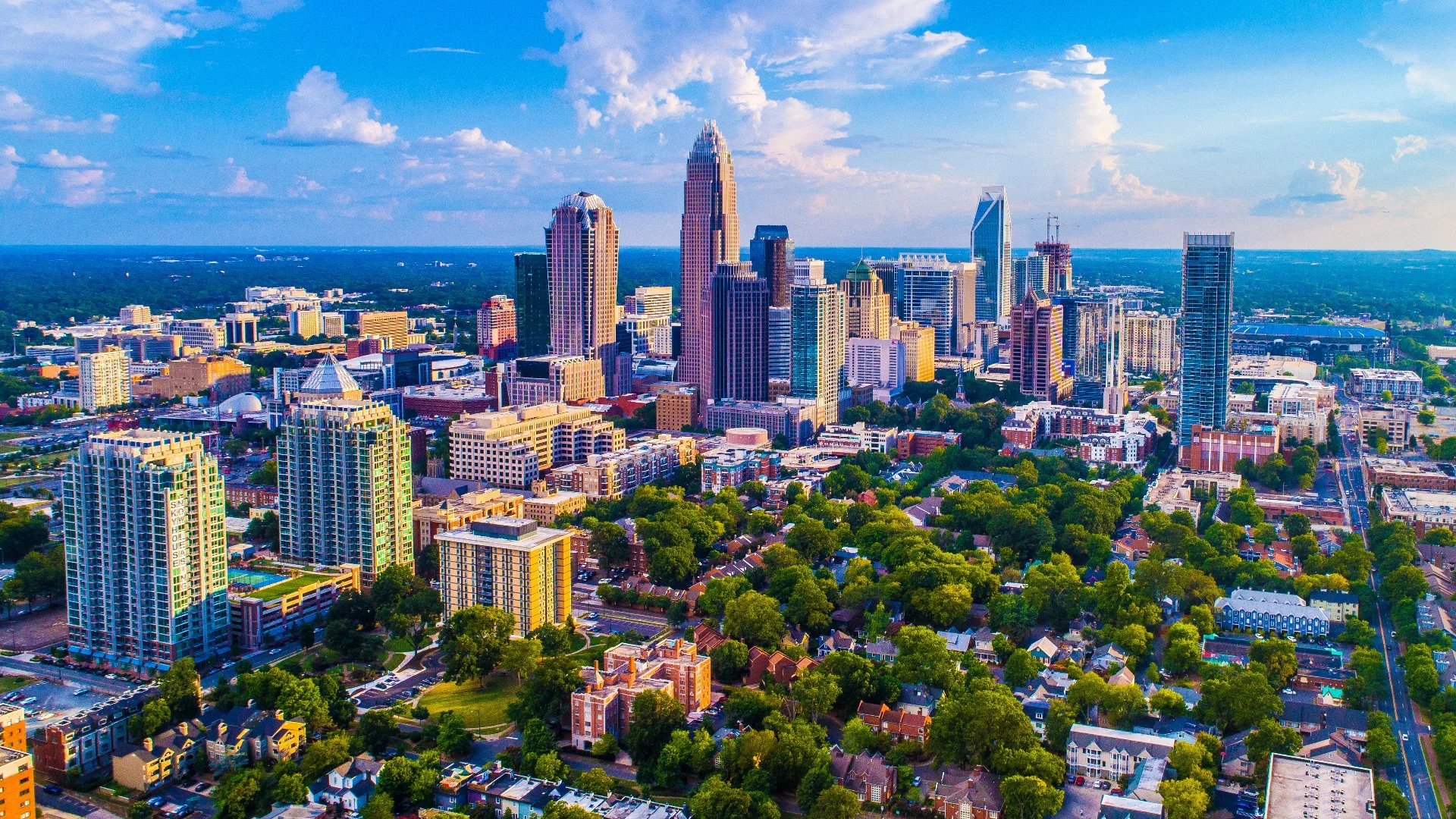 Skyline of Charlotte, NC.