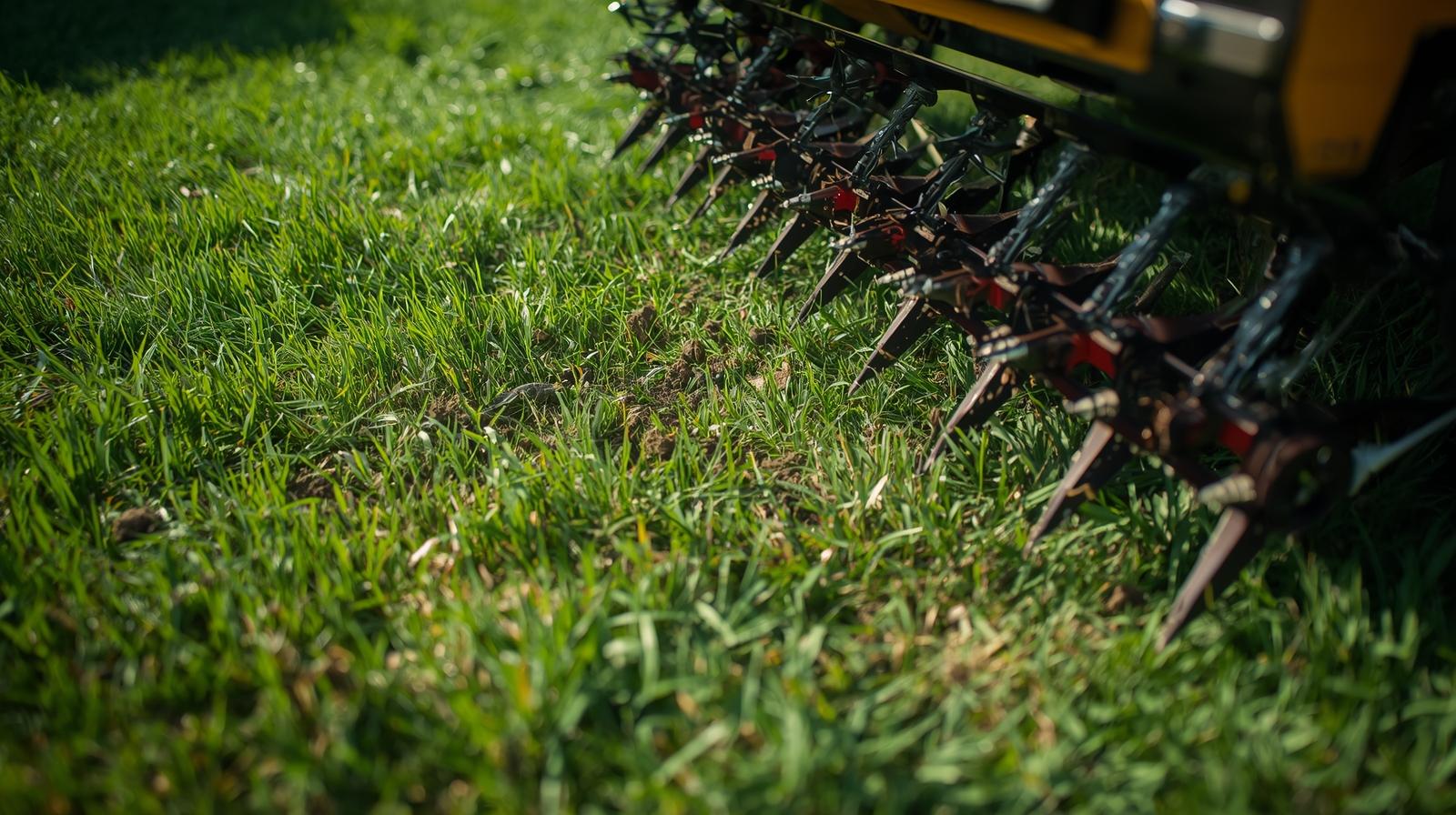 Lawn aeration service creating healthy, vibrant turf in Charlotte, NC