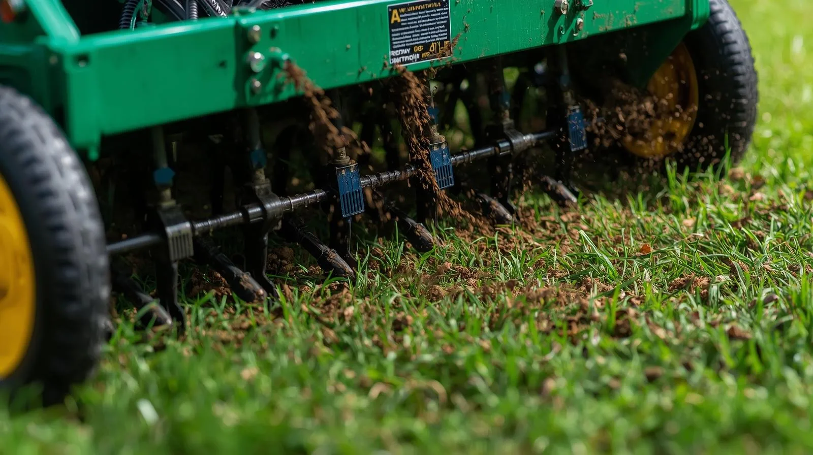 Charlotte area lawn aeration and irrigation in late spring