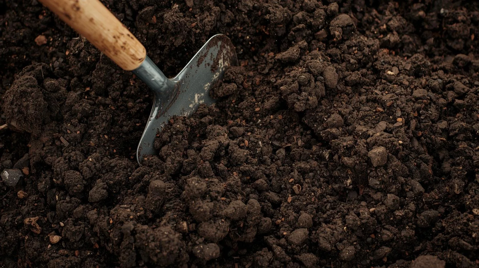 Healthy soil holds moisture for turf